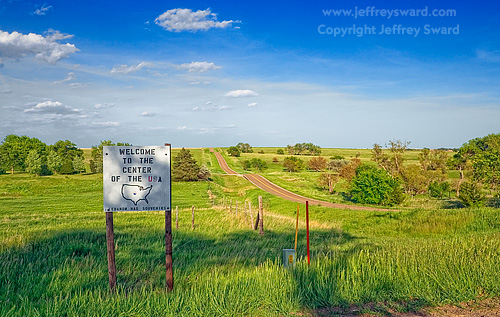 Geographical Center of 48 Contiguous States Lebanon Kansas Photograph by Jeffrey Sward