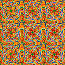 Snow white and seven dwarves nested dolls kaleidoscope Pattern created by Jeffrey Sward