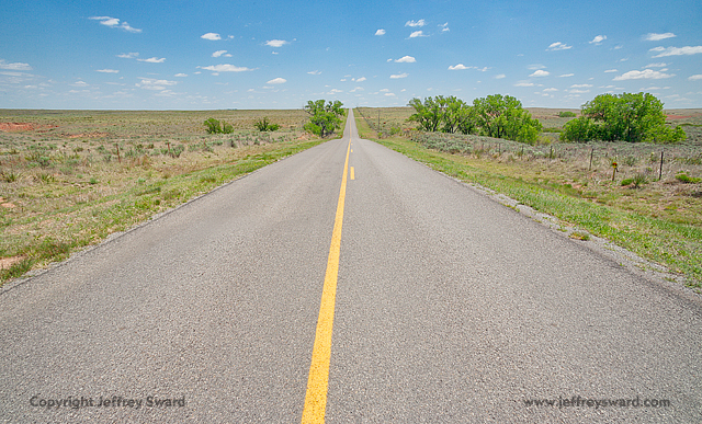 Road in Oklahoma Simplicity Photograph by Jeffrey Sward
